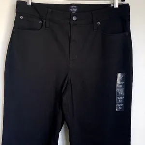 NWT J.Crew Factory Wide-leg Full-length Jean All-day‎ Stretch in Black BU832 thumbnail 6