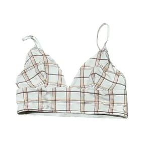 Madewell Women's Plaid Cropped Tank Top Orange Size S Petites thumbnail 2