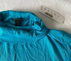 J.Crew Tropical Blue Tissue Turtleneck thumbnail 4