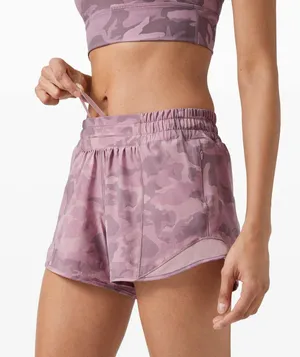 Lululemon Pink Camo Hotty Hot Short II thumbnail 1