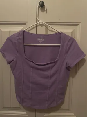 Hollister Light Purple Babydoll Top thumbnail 2