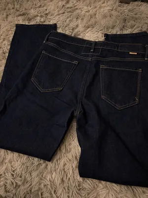 MOTHER High-Rise Straight Jeans in Dark Indigo thumbnail 5