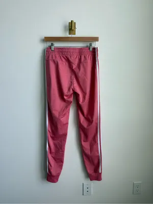 Adidas Women’s Primegreen Pink 3 Stripe Track Pants Joggers Small thumbnail 4