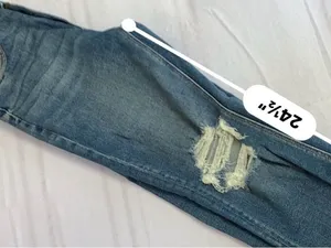 aerie Distressed Blue Boyfriend Jeans thumbnail 5