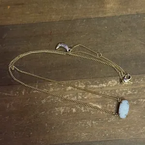 Luna Norte gold tone druzy quartz pendant necklace thumbnail 6