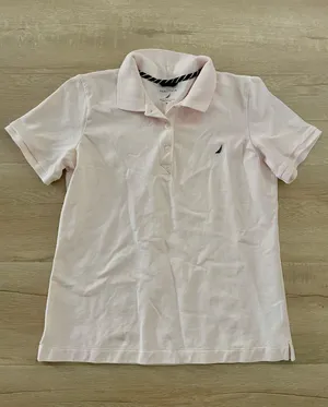 Nautica pink Polo Shirt Top size M thumbnail 1