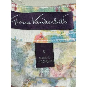 Gloria Vanderbilt Sydney Pastel Floral Shorts size 8 thumbnail 4