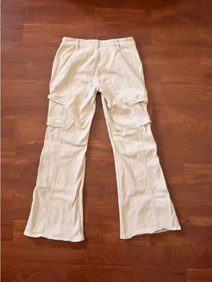 PacSun Low-Rise Bootcut Pants Cargo thumbnail 3
