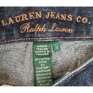 Lauren Jeans Co. Women's Jeans Classic Mid-Calf Cropped High-Rise‎ Denim Blue 32 thumbnail 5