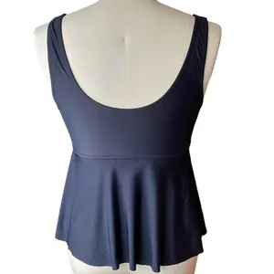 NWT ~ BEACHSISSI Black Floral Tankini Bikini Swimsuit ~ Womens Size MEDIUM thumbnail 3
