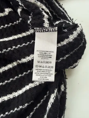 We the Free People Drippy Thermal Striped Turtleneck Size Small thumbnail 8