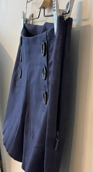 Tory Burch High-Waisted Navy Blue shorts thumbnail 9