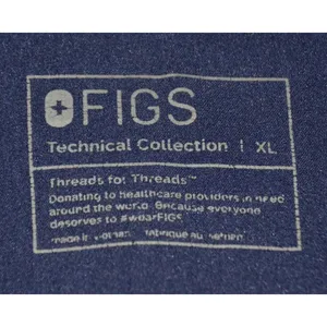 FIGS Ladies Technical Blue V-Neck Short Sleeve Scrubs Shirt Top Size XL Workwear thumbnail 8