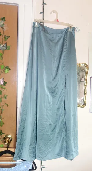 Blue Maxi Slit Skirt Size M thumbnail 1