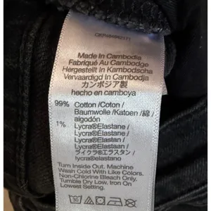Madewell Perfect Vintage Straight Jeans 26 Black High Rise Stretch Denim Women's thumbnail 8