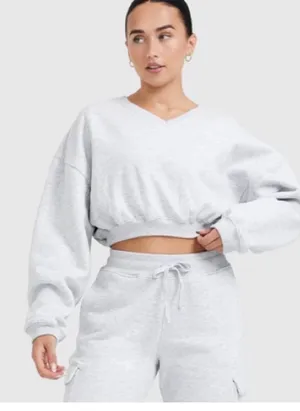 Oner Active All Day EST 2020 Crop V Neck Sweatshirt thumbnail 1