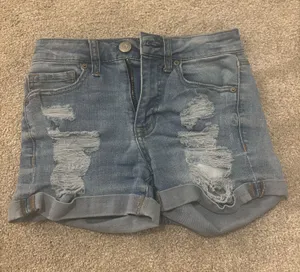 Aeropostale Jean Shorts Ripped High-Waisted midi thumbnail 1