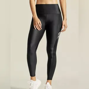 PELOTON Ribbed Pocket Athletic Legging Pants Black Size Small thumbnail 2