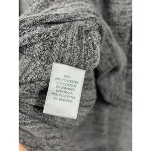BKE‎ Womens Grey Heathered Striped Sleeve Oversized Knit Top Size M thumbnail 5