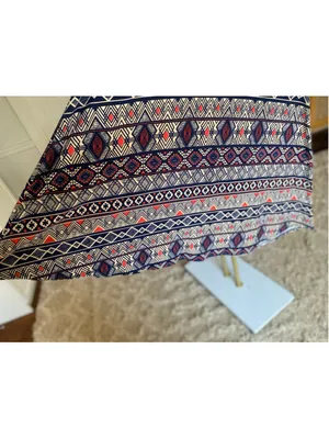 New Directions Tribal Swing Dress Geometric Print Sleeveless Southwestern Boho M thumbnail 5