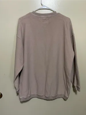 aerie Women's Ribbed Crewneck Sweatshirt - Mauve thumbnail 2