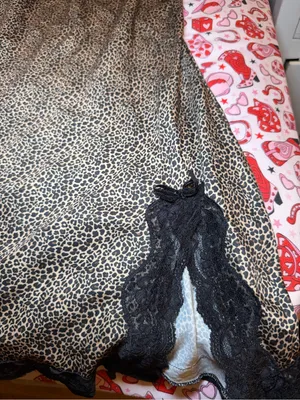 LA Hearts Size Small Lace Trim Leopard Slip Dress Pacsun sleep dress thumbnail 4