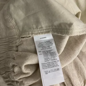 Madewell Linen‎ Wideleg Pull On Pants Size 10 Women’s Tan thumbnail 4