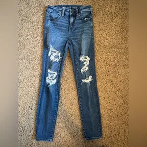 American Eagle Outfitters Distressed High Rise Jegging size 4 Short thumbnail 16