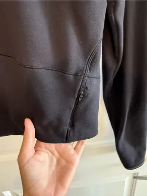 Lululemon Black Mock Neck Long Sleeve Pullover Top thumbnail 3