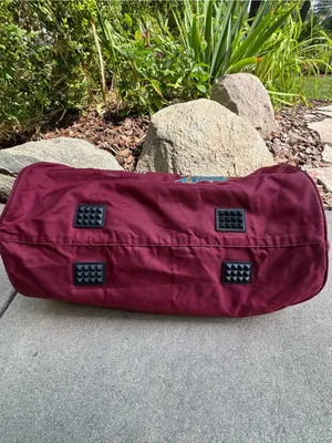 Disney Vintage Marathon Burgundy Duffel Bag with Mickey Graphic thumbnail 8