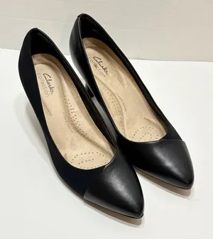 Clarks Women's Kataleyna Rose Pumps, Size 10W Kitten Heel Officewear thumbnail 1