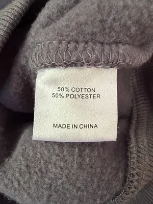 White Fox Hoodie Grey Baby Blue Graphics Size L/XL thumbnail 5