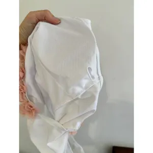 White One Piece‎ Swimsuit Blush Pink Floral Straps High Cut Small Beach Bridal thumbnail 6