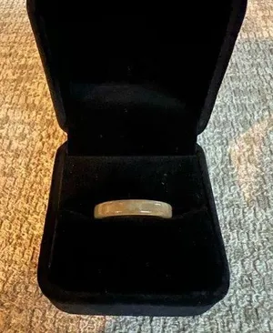 Resin Stackable Retro Minimalist Ring Size 7 thumbnail 1