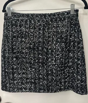 NWT MILLY Tweed Mini Skirt | Designer Preppy Bouclé Skirt thumbnail 1