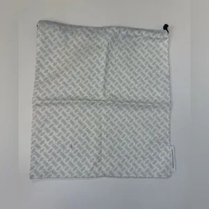 Diane Von Furstenberg White and Gray Patterned‎ Dust Bag Size 16.5”x15” thumbnail 6