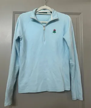 Bobby Jones Light Blue Quarter Zip Pullover thumbnail 1