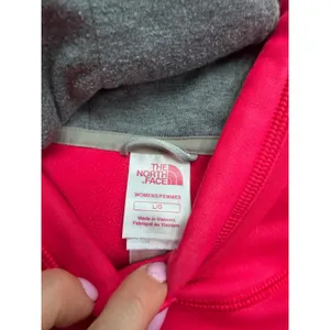 The North Face Womens Pink Graphic Logo Pullover Hoodie‎ Sweatshirt Size Large thumbnail 3