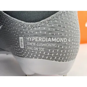 New Nike Hyper diamond‎ 4 Elite React Metal Softball Cleats Gray Womens Size 7 thumbnail 6