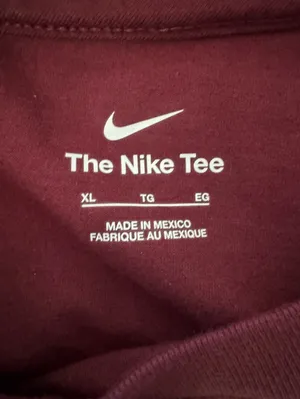 NWT The Nike Tee Deep Maroon Alabama A&M Crewneck Short Sleeve Size XL thumbnail 5