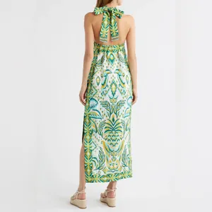 Farm Rio Tropical Tapestry Off-White Halter Neck Maxi Dress, Xxsmall, $248 thumbnail 10