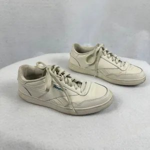 Vintage Reebok Classic White Leather Sneakers Trainers Lace Up Comfort Women 7.5 thumbnail 3