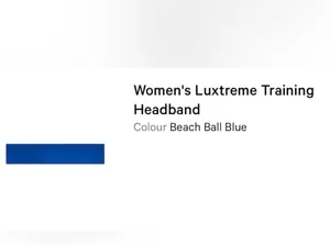Lululemon Women's Luxtreme Training Headband Beach Ball Blue thumbnail 3