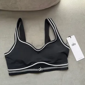 Alo Yoga Airbrush Heart Throb Bra Black/White S thumbnail 2