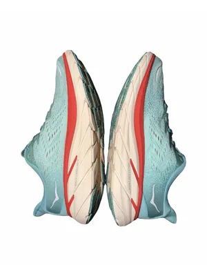Hoka One One Women's Clifton 8 Running Shoes Sz 8 B Aqua Blue Running Workout thumbnail 4