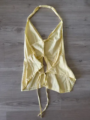 Women’s Yellow Halter Tie-Front Camisole thumbnail 4