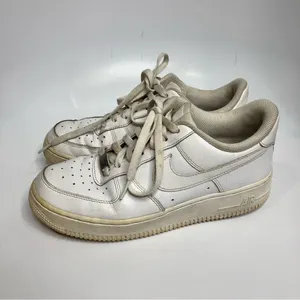 Nike Air Force 1 white sneakers‎ size 8.5 thumbnail 6