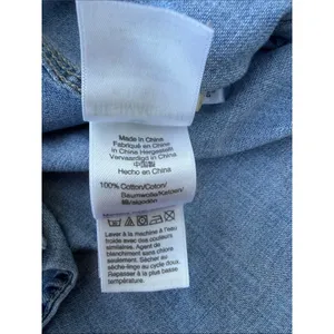 J. Crew Light Wash Denim Button-Down Shirt size 0 thumbnail 6