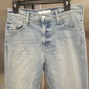 💕MOTHER SUPERIOR💕 Scrapper Ankle Jeans Light Wash Rigid Wild Calling 28 NWOT thumbnail 11