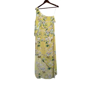 Slate & Willow Floral One Shoulder Hi Low Popover Bodice Maxi Dress 4 Yellow thumbnail 15